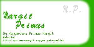 margit primus business card